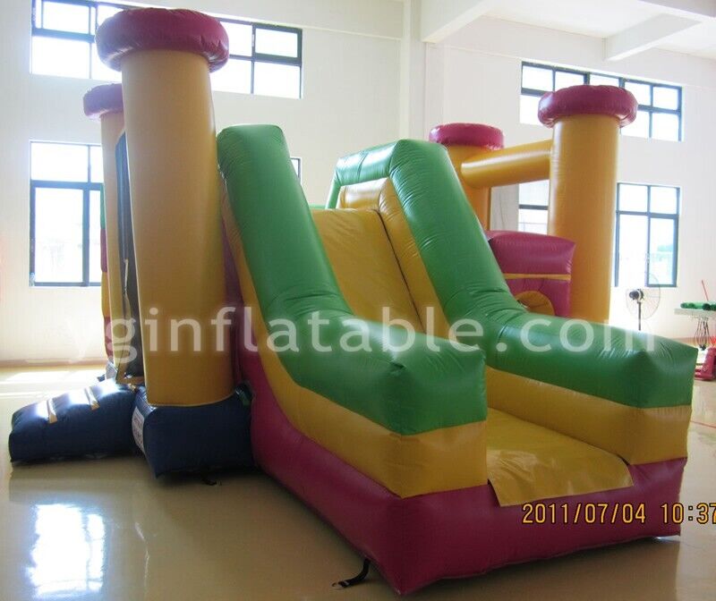 Backyard inflatable bounce house