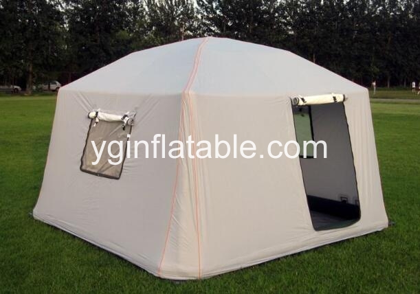 How to set up an inflatable tent