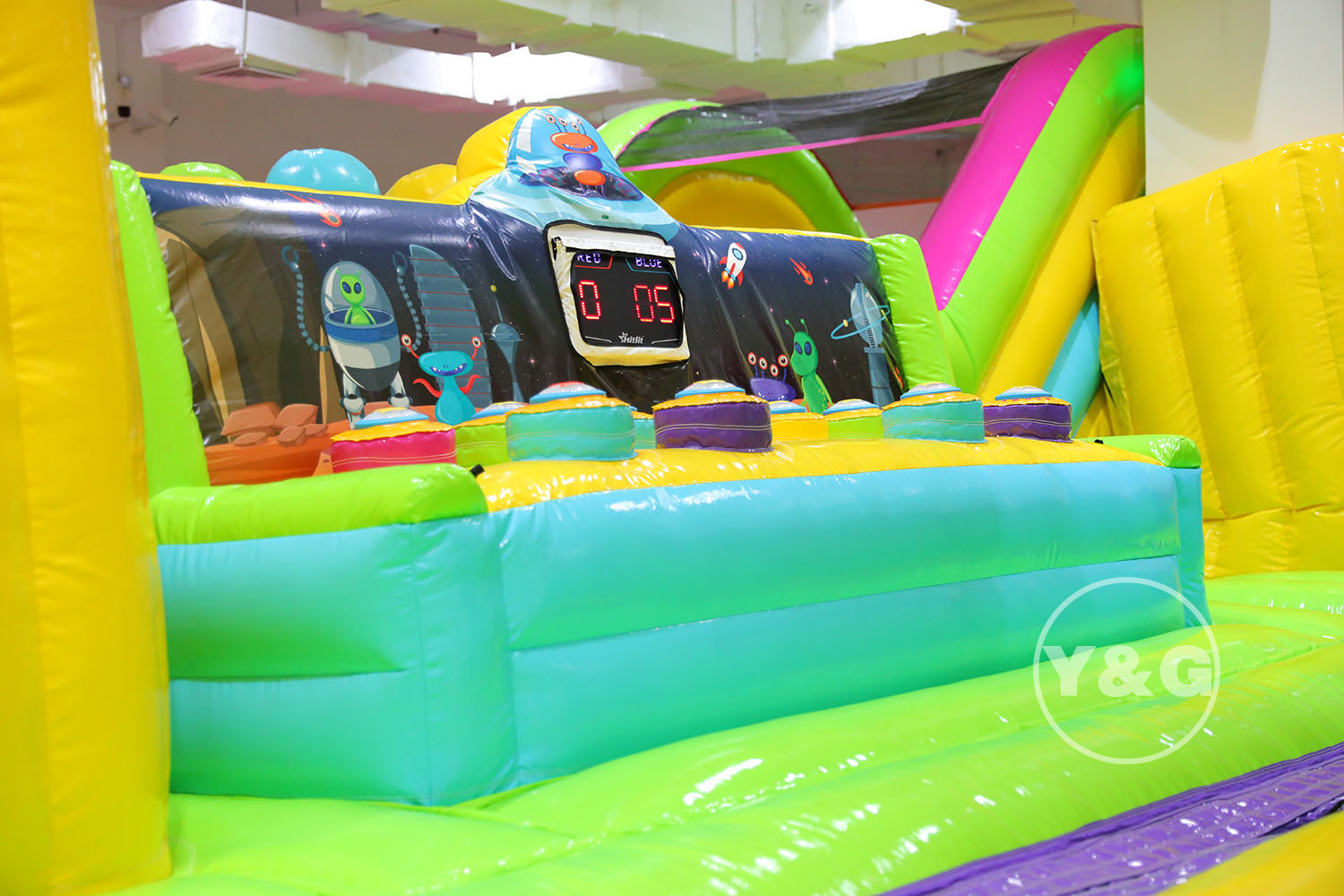 Space Jumping Fun Theme Inflatable ParkYGIP-15