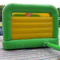 green inflatable bounce houseGB494