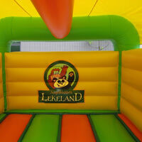 green inflatable bounce houseGB494