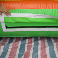 green inflatable bounce houseGB494