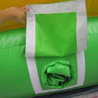 green inflatable bounce houseGB494