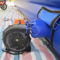 blue inflatable bouncerGB492