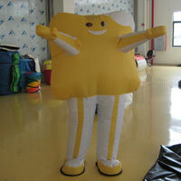 Yellow inflatable move cartoonGC121
