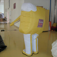 Yellow inflatable move cartoonGC121
