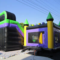 Purple Inflatable Bounce Slide CombinationGB495