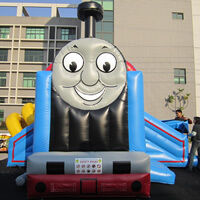 Train Inflatable Bounce Slide CombinationGB496