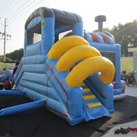 Train Inflatable Bounce Slide CombinationGB496