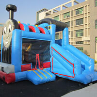 Train Inflatable Bounce Slide CombinationGB496