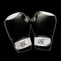 Black boxing gloves