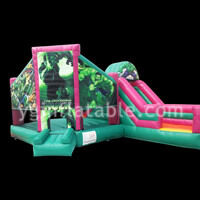 Green Man Combo Moonwalk BouncerGB479