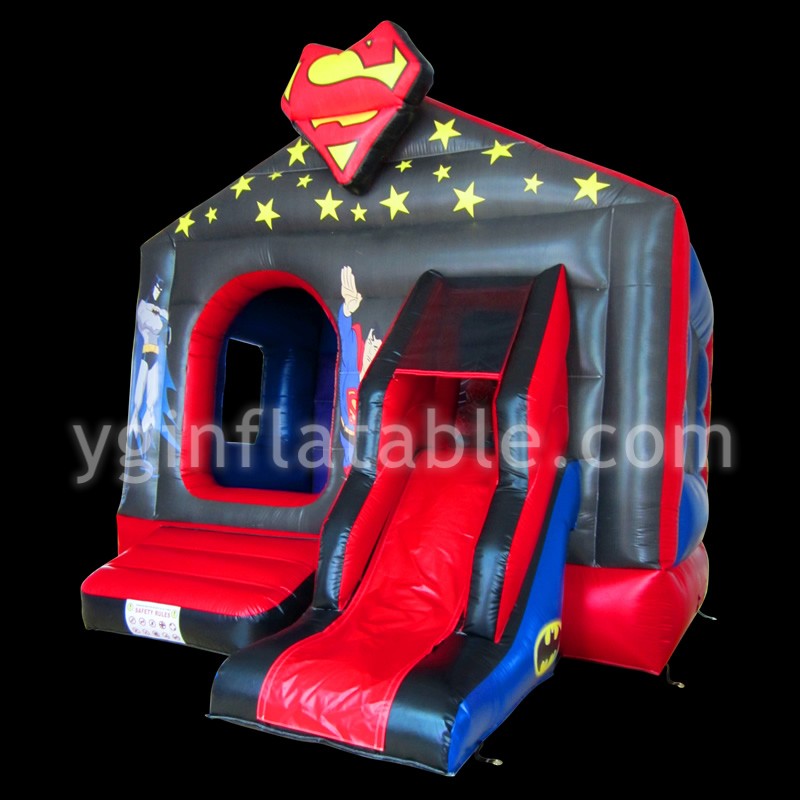 Superman bouncy castle with slideGB483