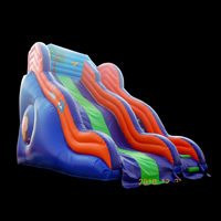 Splash And Slide Inflatable Water Slide