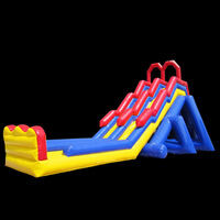 backyard inflatable  slide