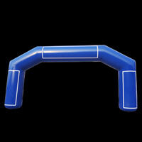 Blue inflatable advertising arch