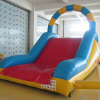 Small inflatable obstacle climbing slideGE137