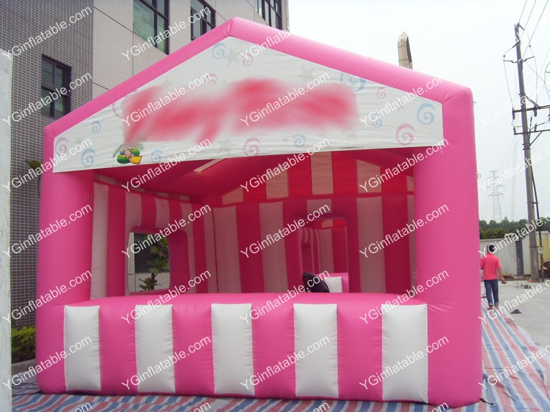 Pink and white inflatable tents onlineGN089