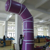 Purple half advertising inflatable archGA141