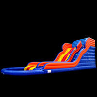 Iarge inflatable pool slide