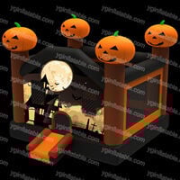 NE003Halloween pumpkin bouncer Halloween pumpkin bouncerNE003