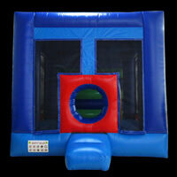 Blue mini bounce house