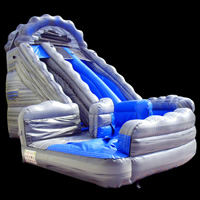 Inflatable Water Slide with Pool