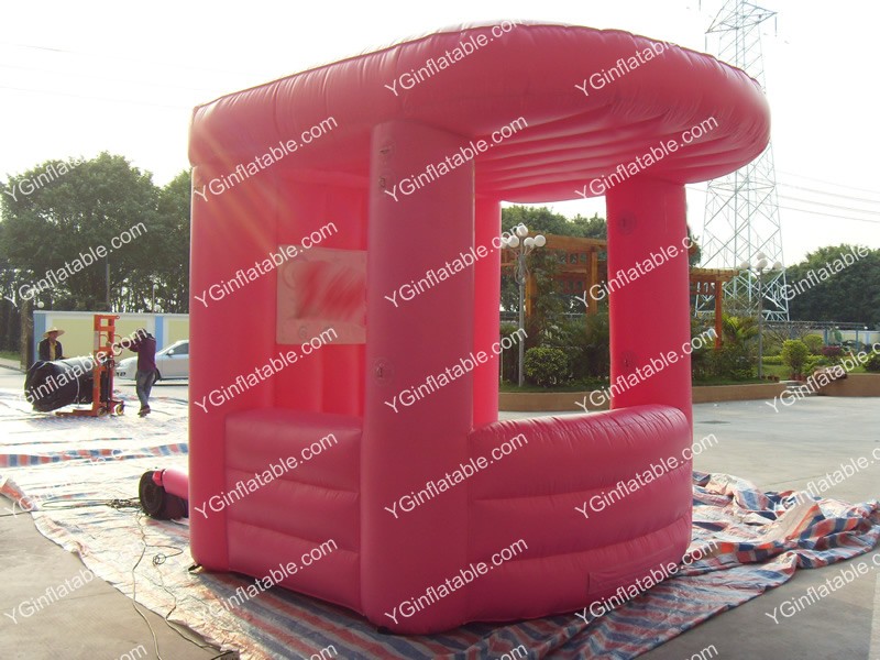 pink 4 man inflatable tentGN087