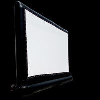 black inflatable screens