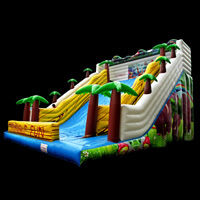 Jungle water slide jumper