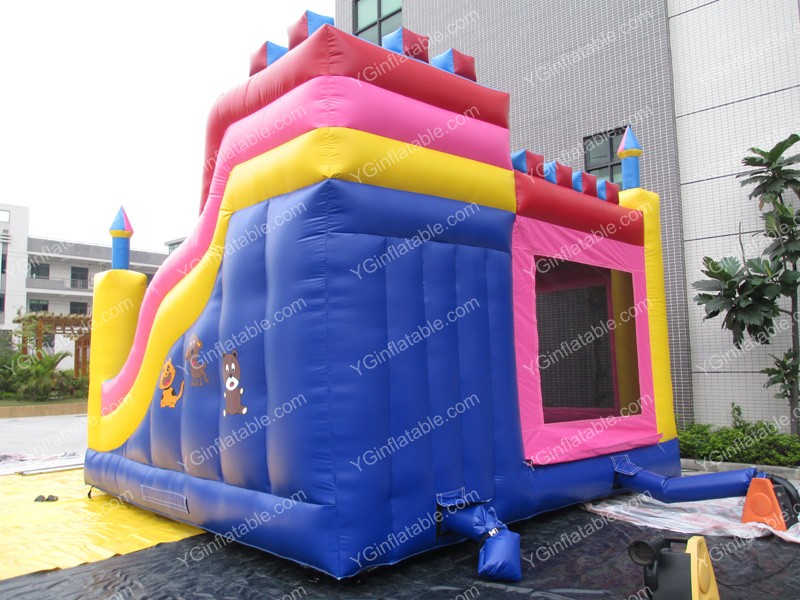 princess bouncy castle with slideGB524