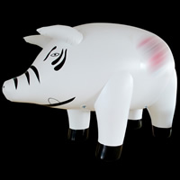 Inflatable sky pig