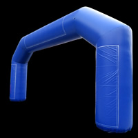 Dark blue inflatable arch