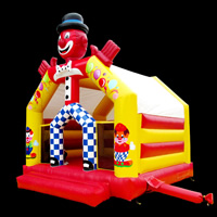 Clown Inflatable Bounce House With Slide