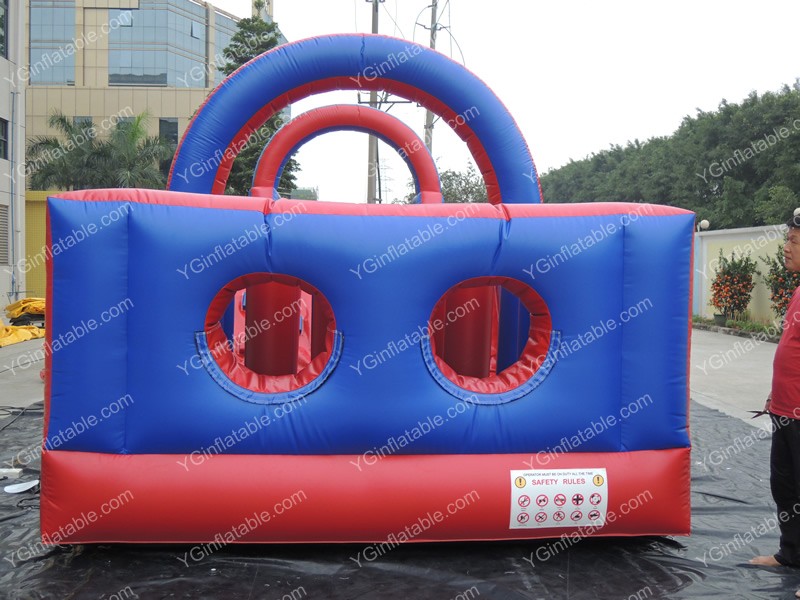 Red Indoor Inflatable Obstacle CourseGE146