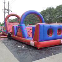 GE146Red and blue inflatable obstacle Red and blue inflatable obstacleGE146