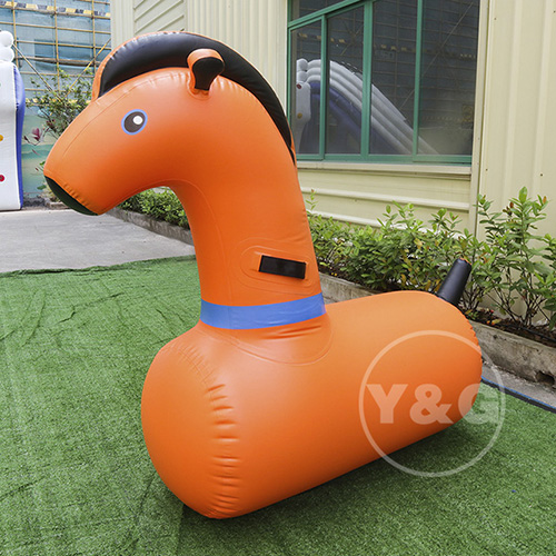 Horses Inflatable Horse Racing GameAKD115-Red