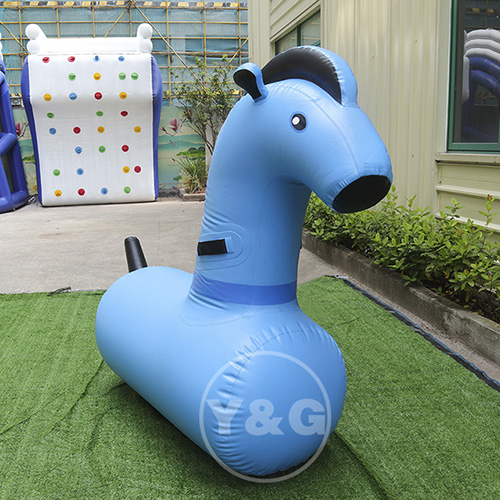 Inflatable Horse Riding Game PonyAKD115-Blue