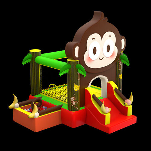 Monkey Slip And Slide Bounce House