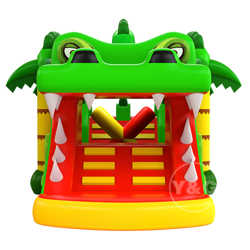 Crocodile Bouncy Castle With Slide02