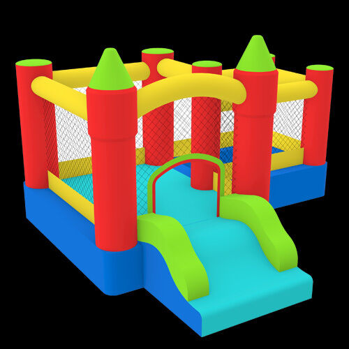 Castle-Bouncer-With-Farmyard-Ballpit