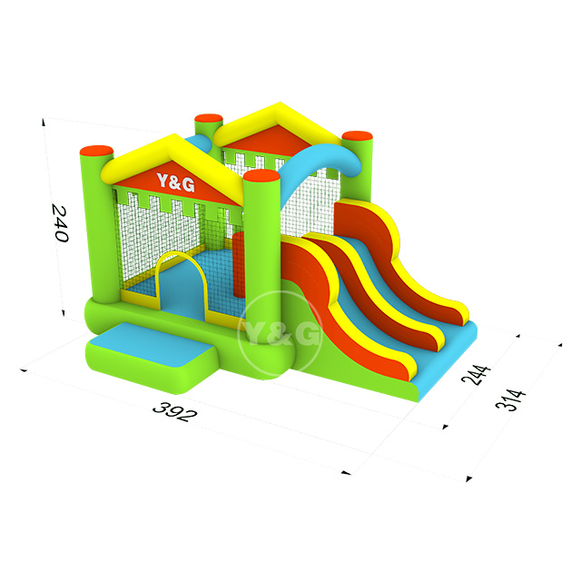 Small bouncy castle with double slideY21-D04