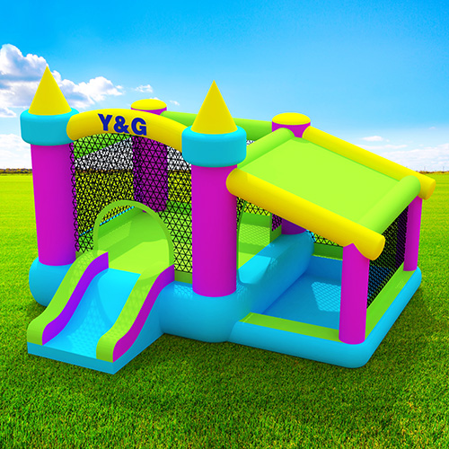 Colourful Bouncer castle with ball pit