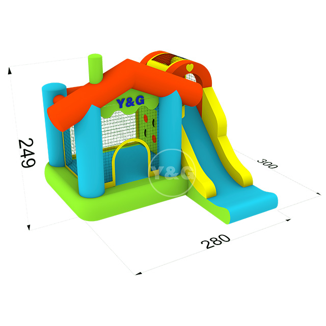 house bouncy castle with slideY21-D14