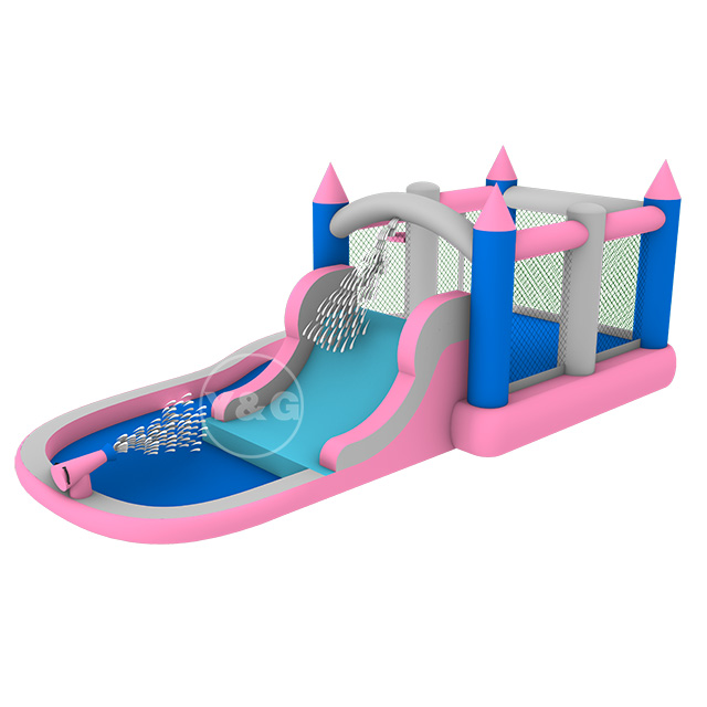 Pink waterpark combo slide for kidsY21-S10