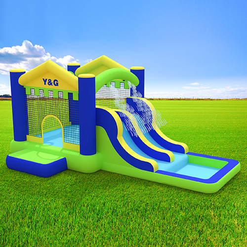 Bouncy castle combo water slide park