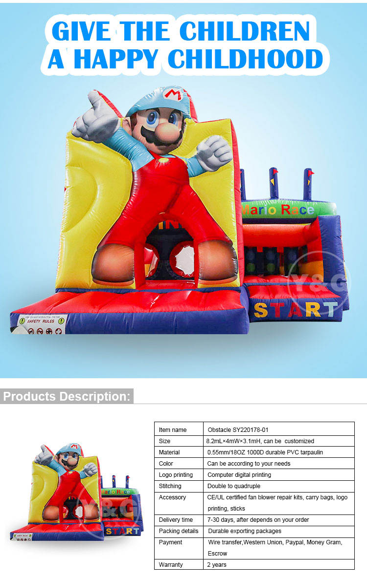 Mario Inflatable Obstacle CourseYGO-08