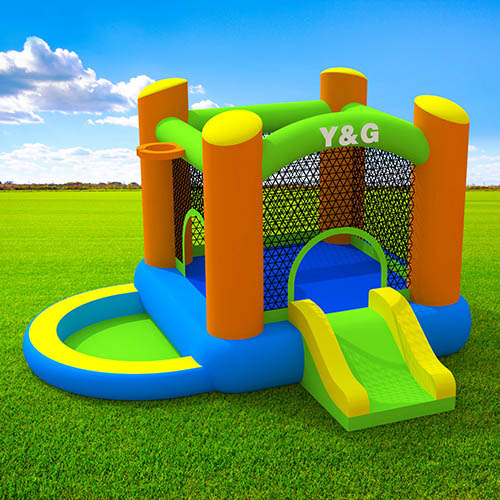 Mini bouncy castle with water pool