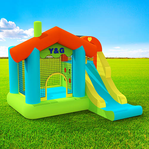 house bouncy castle with slide