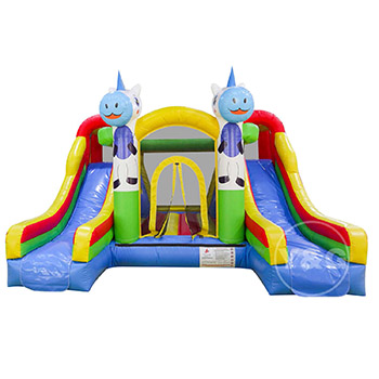 Blue Unicorn Inflatable Bounce House